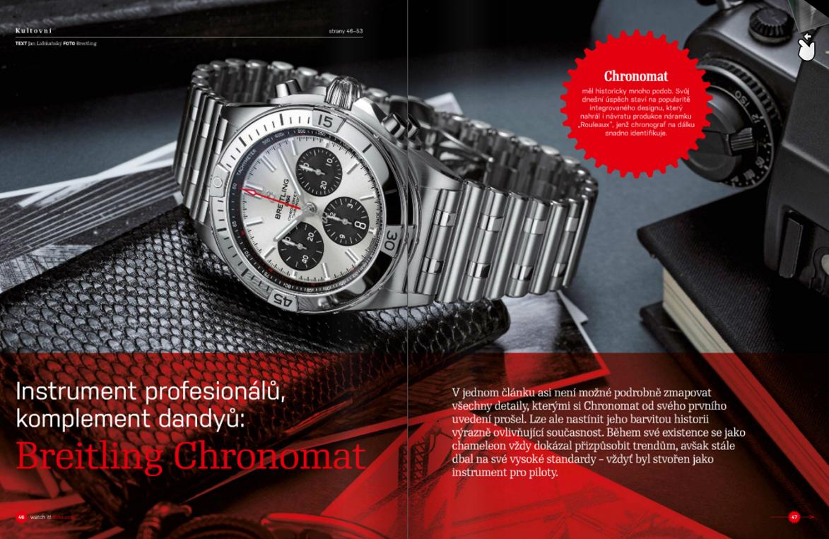 Na titulní straně magazínu Watch It! či. 43 jsou hodinky Union Glashütte Belisar Date Sport Koscom 30 let