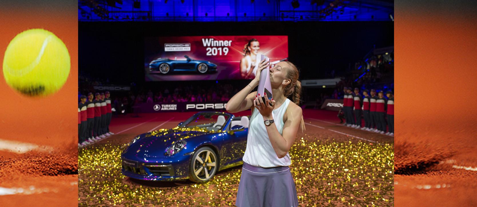V roce 2019 se při své sedmé účasti na turnaji Porsche Tennis Grand Prix z vítězství radovala Petra Kvitová