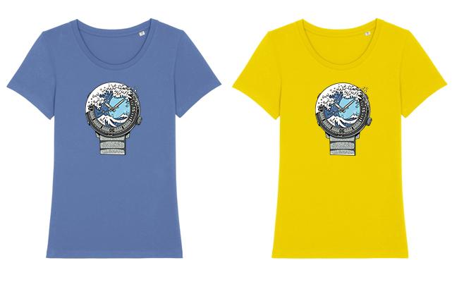 Bavlněná trička jsou k dispozici v pánských velikostech XXS-5XL v zářivě žluté a šmolkově modré barvě