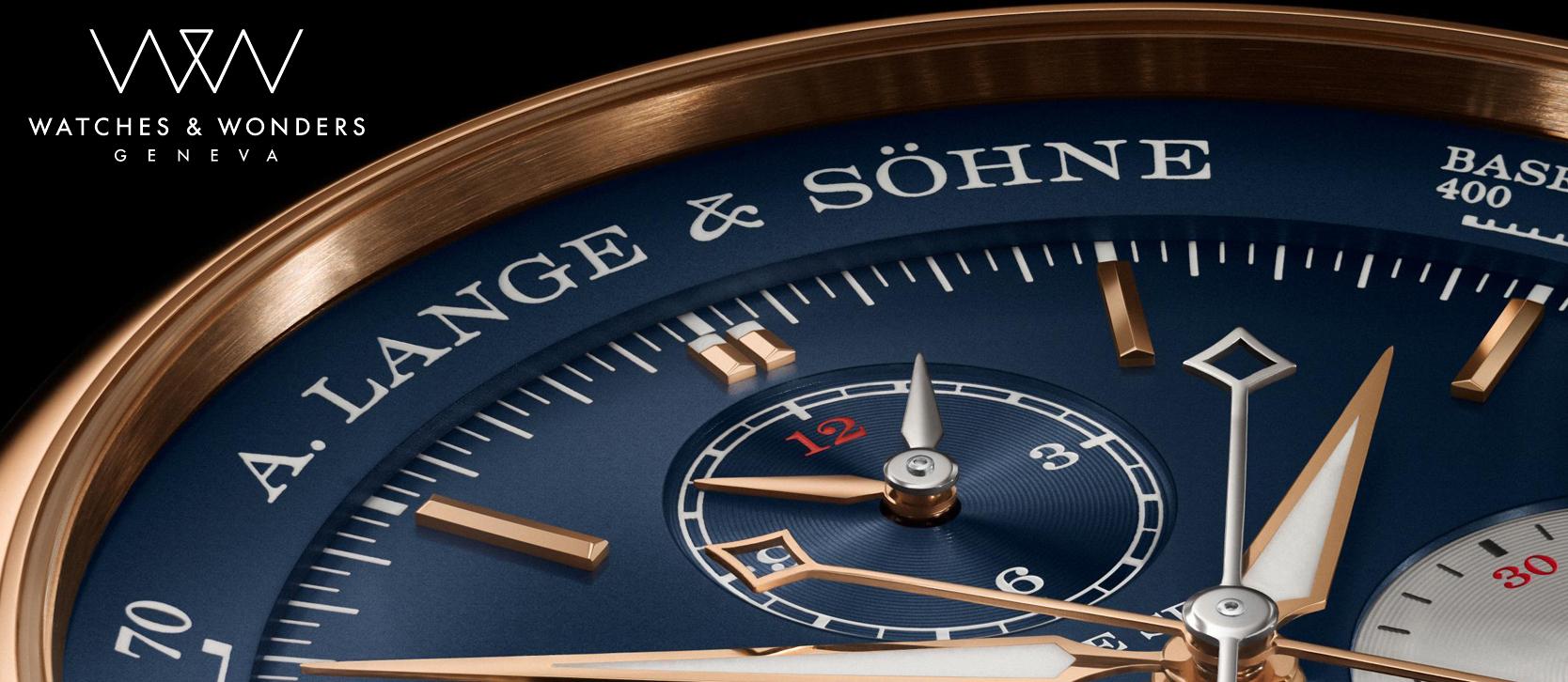 A. Lange & Söhne Triple Split v provedení s pouzdrem z růžového zlata a s modrým číselníkem