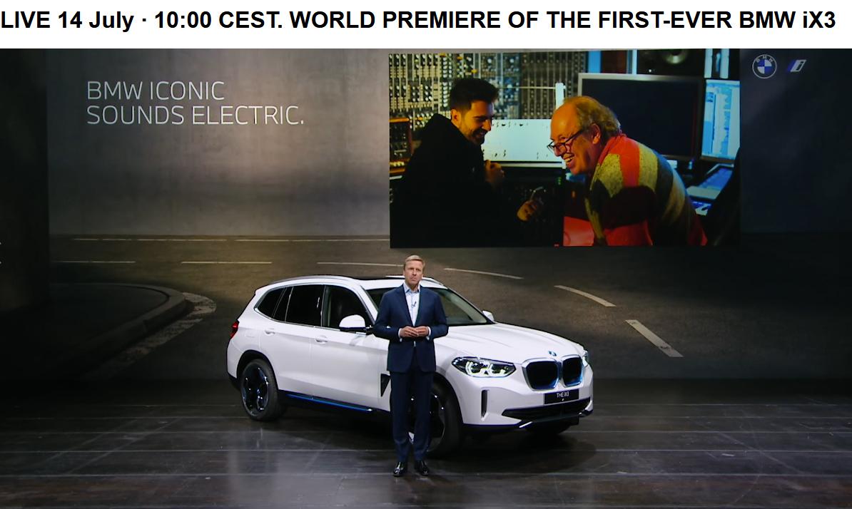 Digitální světová premiéra vozu BMW iX3